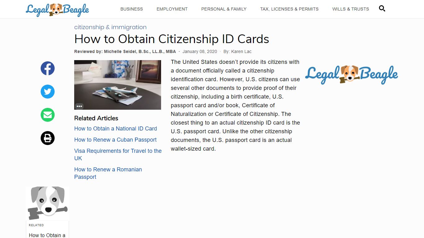 How to Obtain Citizenship ID Cards | Legal Beagle